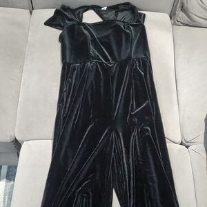 Black Velvet Jumpsuit